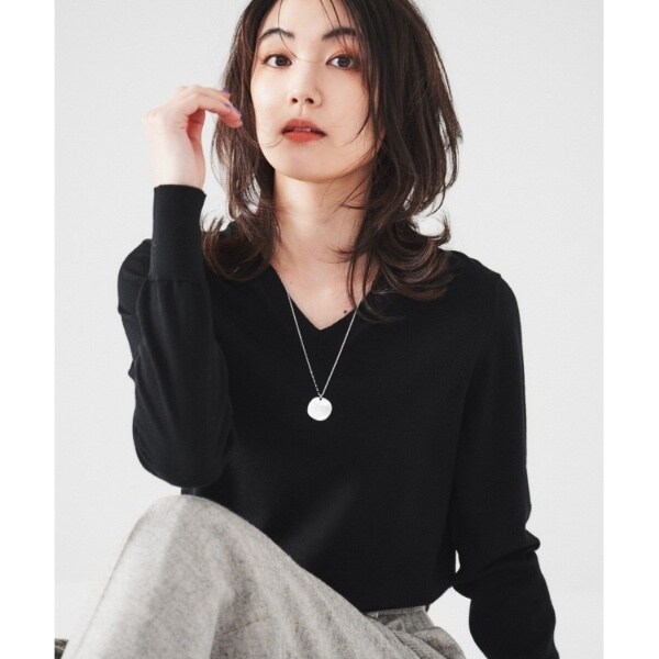 UNTITLED Vニットセーター 長袖 ウール Vネックプルオーバーニット | アンタイトル(UNTITLED) | マルイ