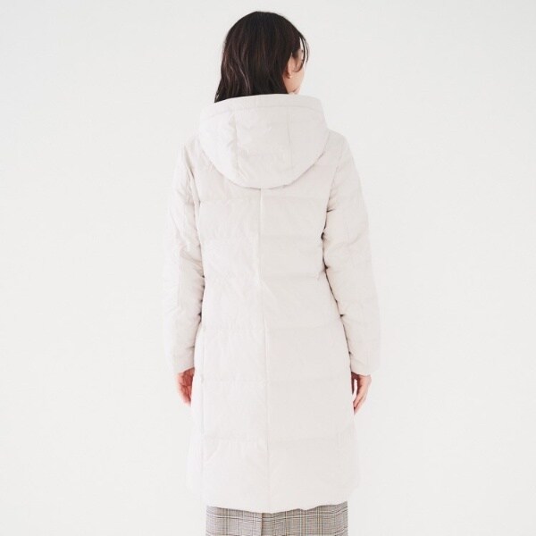 撥水／洗える／フード取り外し】ファー付きロングダウンコート | アン