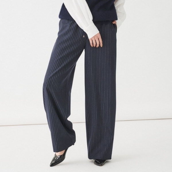 アンタイトル（UNTITLED）/【ウエストゴムワイド】ストライプイージーパンツ ウエストゴムワイド】ストライプイージーパンツ | アンタイトル