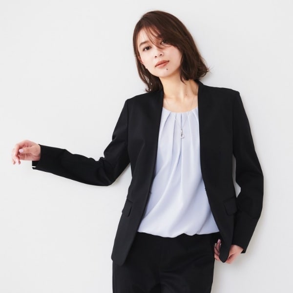 アンタイトル(UNTITLED) レディース ノーカラージャケット の