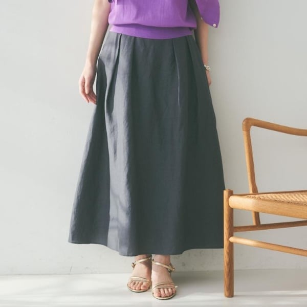 【美品】アンタイトル　セットアップ　伸縮性生地　ブラック　大きいサイズ 美品】アンタイトル セットアップ 伸縮性生地 ブラック 大きいサイズ