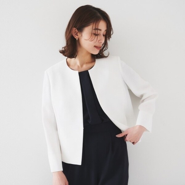 アンタイトル(UNTITLED) レディース ノーカラージャケット の