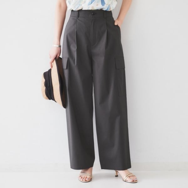 ⭐︎新品タグ付きUNTITLED 2WAYストレッチガウチョパンツ ブラック SETUP可能／洗える】2WAYストレッチガウチョパンツ | アン