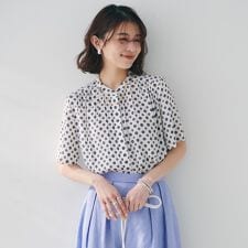 【セットアップ可能オンオフ】小紋柄ブラウス | アンタイトル(UNTITLED)