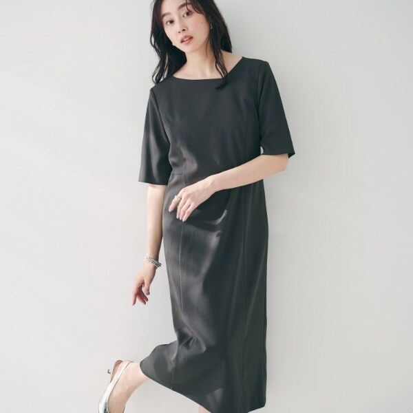 きれいめ上品夏ワンピ】アシメネックワンピース | アンタイトル