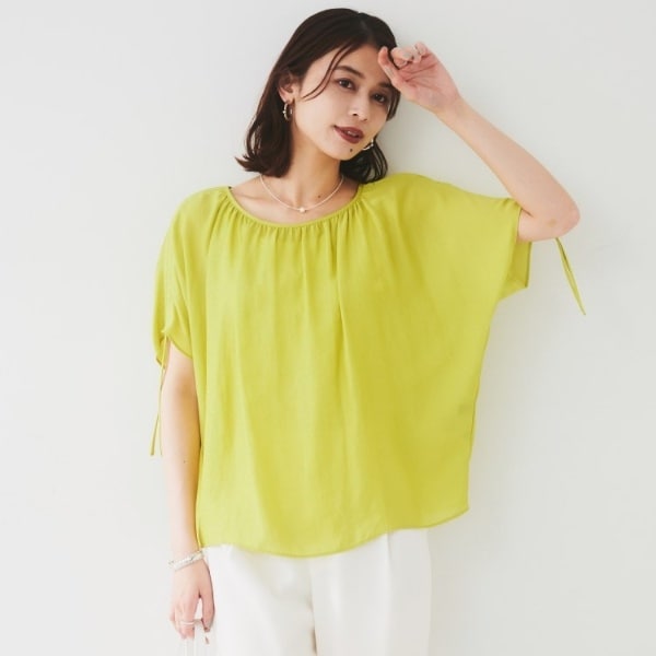 シアー2WAY】肩ドロストドルマンブラウス | アンタイトル(UNTITLED