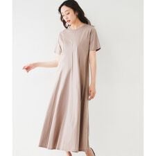 【コットン100洗える夏ワンピ】ジャージワンピース