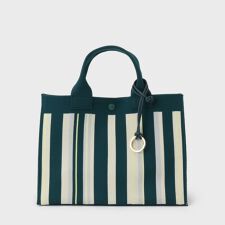 【手洗い可】マルチストライプニットバッグ