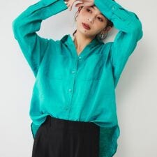 【麻100洗える前開きシャツ】ドライリネンシャツ