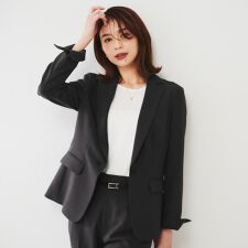 【UVカット接触冷感通勤スーツ】ライトウェイト テーラードジャケット