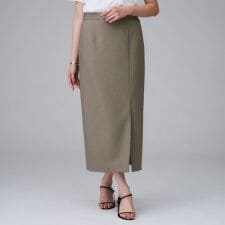 【セットアップ可洗える】スラブナロースカート