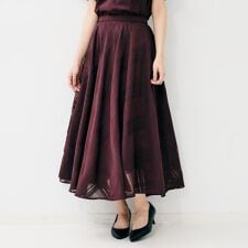 【セットアップ可後ろウエストゴム】シアーチェックスカート