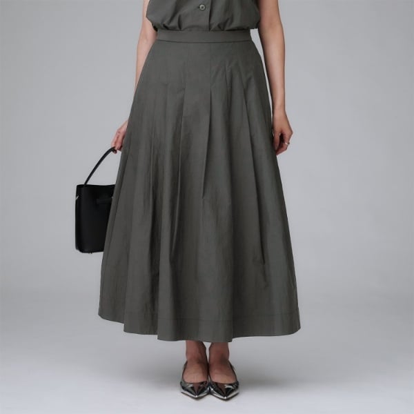 【後ろウエストゴムセットアップ可】ファブリカタックスカート