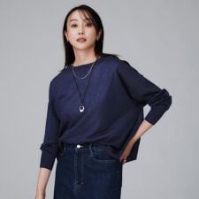 【前後2WAYアンサンブル可ゆったり】シアーカーディガン
