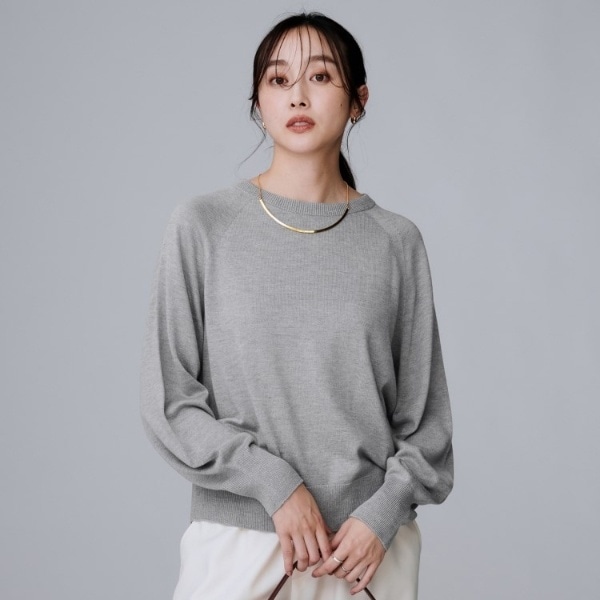 8色展開／コンパクト丈】レーヨン混 コクーンニット | アンタイトル