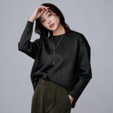 アンタイトル(UNTITLED)の【セットアップ可スポーティートップス】ダンボールジャージ プルオーバー