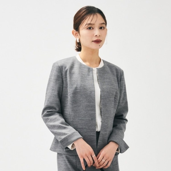 UNTITLED✨大きいサイズ　洗えるノーカラージャケット　麻100% UNTITLED OFFICIAL SITE｜アンタイトル オフィシャルサイト | ノー