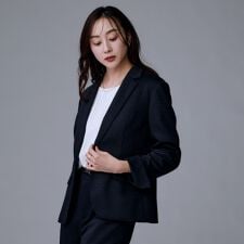 アンタイトル(UNTITLED)の【洗えるスーツ／ストレッチ】ウール混ジャージ テーラードジャケット