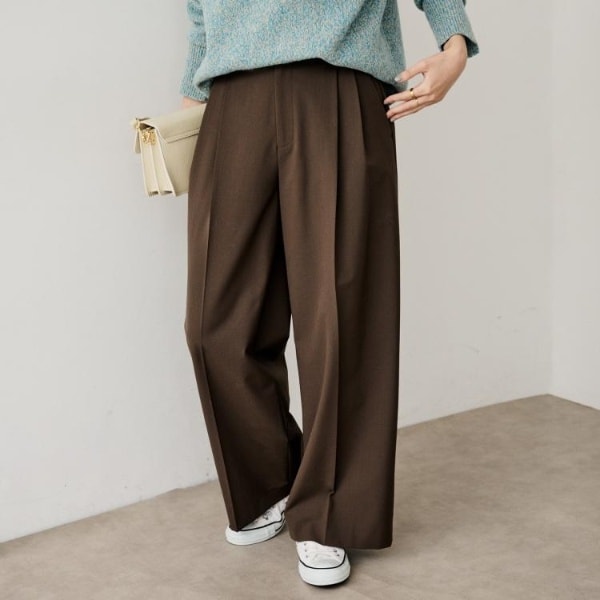 細見えシルエット】裾ベルテッド デザインチノパンツ | アンタイトル 細見えシルエット】裾ベルテッド デザインチノパンツ | アンタイトル