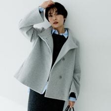 アンタイトル(UNTITLED)の【着回しが効く／オンオフアウター】ウールショートコート