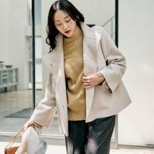 アンタイトル(UNTITLED)の【着回しが効く／オンオフアウター】ウールショートコート