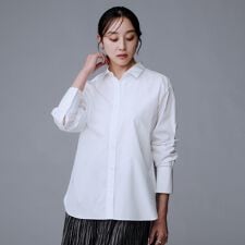 【洗えるコットン100】リッチベーシックシャツ