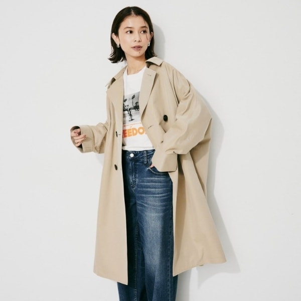 別注【Aquascutum/アクアスキュータム】xLESSAGE ショートトレンチ