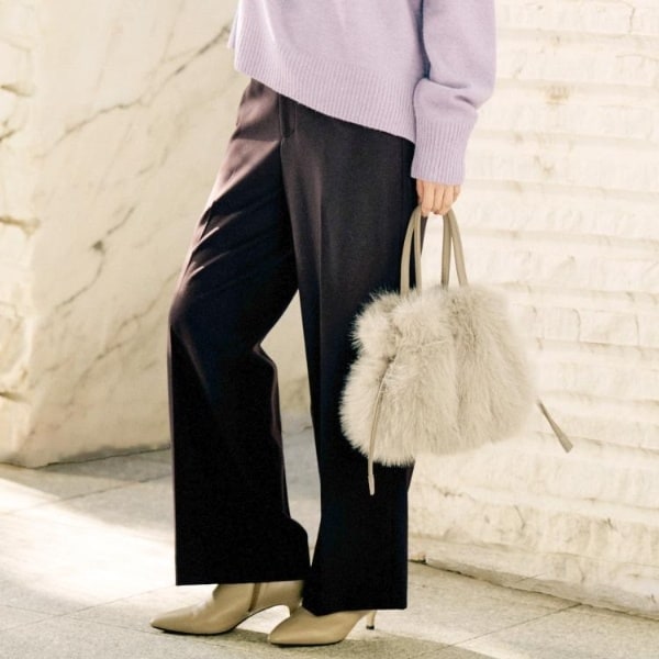 細見えシルエット】裾ベルテッド デザインチノパンツ | アンタイトル