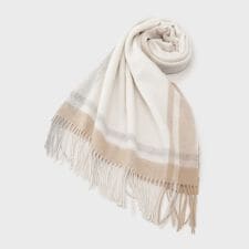 【名品／定番人気】ウールチェックストール