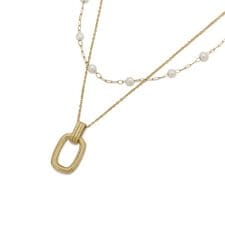 【ステンレス】MIXレイヤードチェーンネックレス