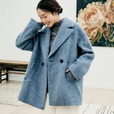 アンタイトル(UNTITLED)の【エレガントジャケットアウター】イタリアンシャギーPコート