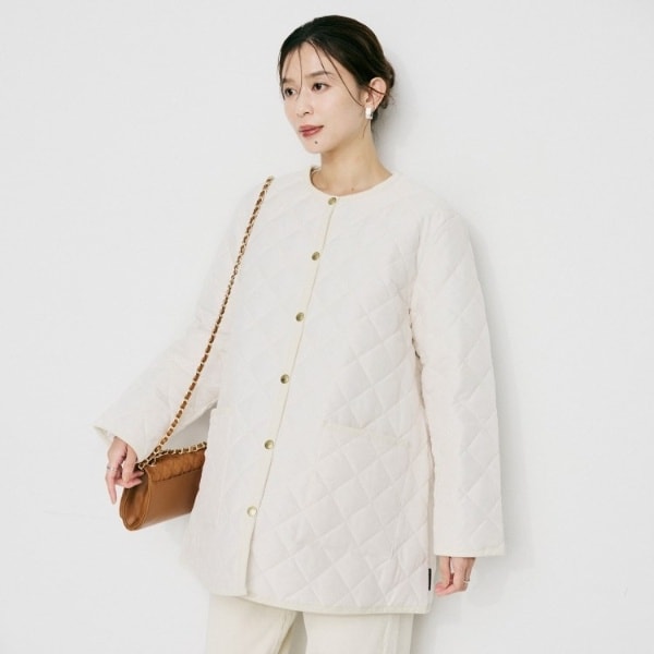 アンタイトル　ノーカラーコート アンタイトル UNTITLED ミディ丈ノーカラーコート （ブルー(091