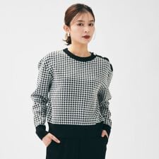 【洗えるコンパクト丈】チドリジャカード プルオーバー