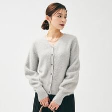 【ふわふわニット前後2WAY】フォックスカシミヤカーディガン