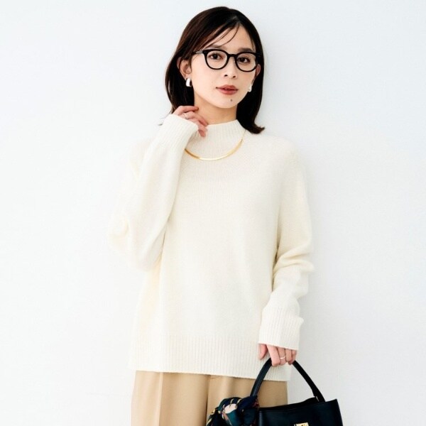 ウールシルクカシミヤボトルネックニット | アンタイトル(UNTITLED