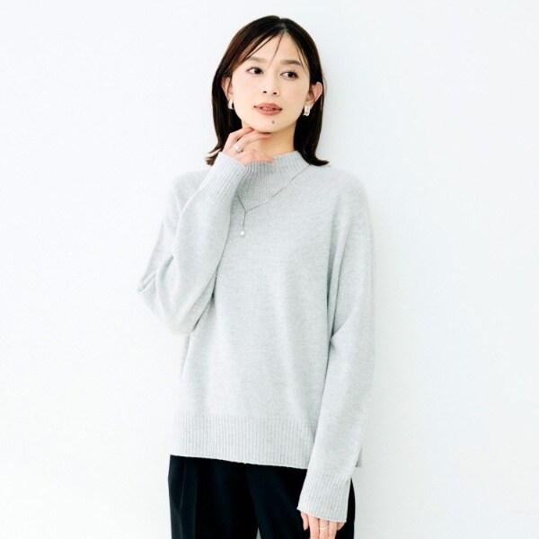 ウールシルクカシミヤボトルネックニット | アンタイトル(UNTITLED