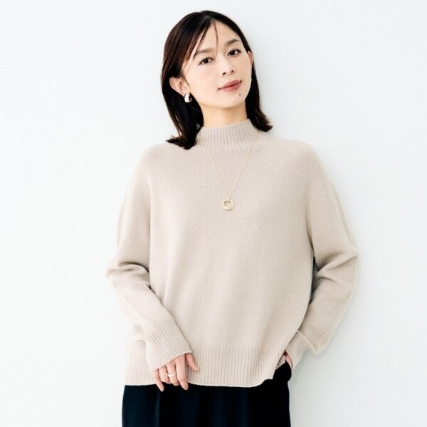 YURIPARK ユリパーク ウール シルク カシミヤ ボトルネックニット ウールシルクカシミヤボトルネックニット | アンタイトル(UNTITLED