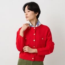 【洗えるジャケット風】ミラノリブカーディガン