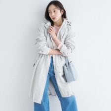 【2WAY洗えるはっ水】グログランモッズコート