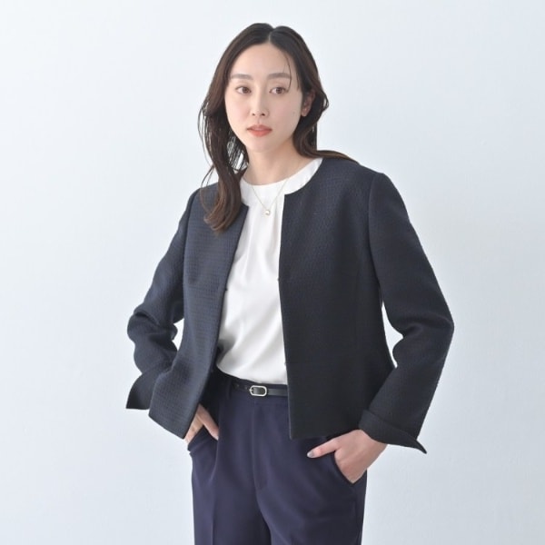 アンタイトル(UNTITLED) レディース ノーカラージャケット の アンタイトル(UNTITLED) レディース ノーカラージャケット の