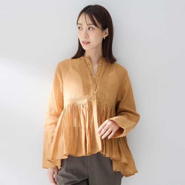 MARILYN MOON　ワイドカラーブラウス Marilyn Moon（マリリンムーン） ブラウス spiral raffle blouse 4254