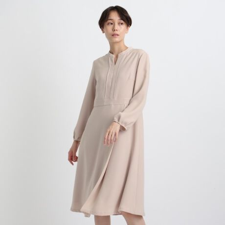 洗えるスタイルアップ ハイウエスト タックワンピース インディヴィ Indivi ファッション通販 マルイウェブチャネル