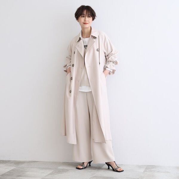 【STORY 3月号掲載商品エコ】ドレープトレンチコート