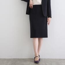 インディヴィ(INDIVI)の【洗えるUVケアエコ日本製】ストレッチ ストレートスカート