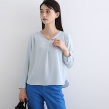 UVケア吸水速乾エコ】タックデザインブラウス | インディヴィ(INDIVI 