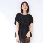 洗える二の腕カバー】ドロストドルマントップス | インディヴィ(INDIVI 