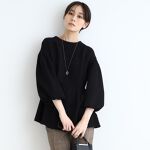 トレンド！洗えるペプラム】バルーンスリーブブラウス | インディヴィ 