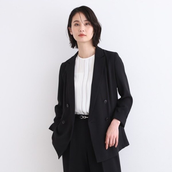 こなれSETUP／裏なし／UVケア／吸水速乾】ダブルジャケット