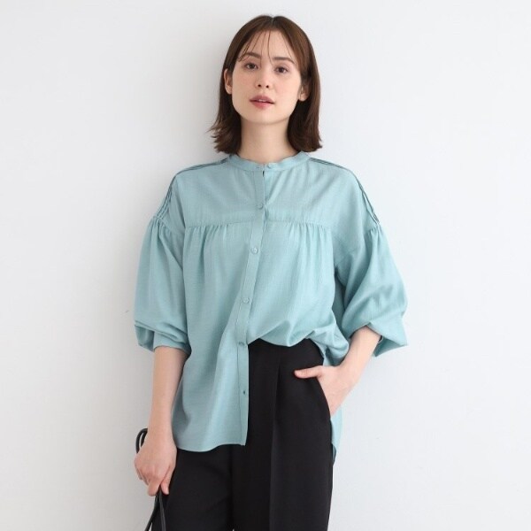 INDIVI 【洗える/日本製】袖コンシャスストレッチワンピース ¥16,940 INDIVI（インディヴィ）の「◇【洗える/日本製】袖コンシャス