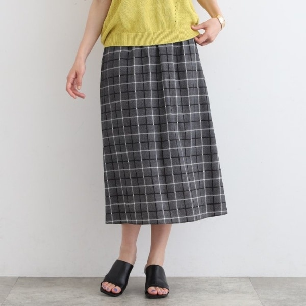⭐︎新品⭐︎インディヴィ⭐︎トールサイズ⭐︎レース⭐︎スカートセットアップ⭐︎ネイビー⭐︎ セール】【Set Up】Sheer Layered I-Line Skirt（スカート）｜EN